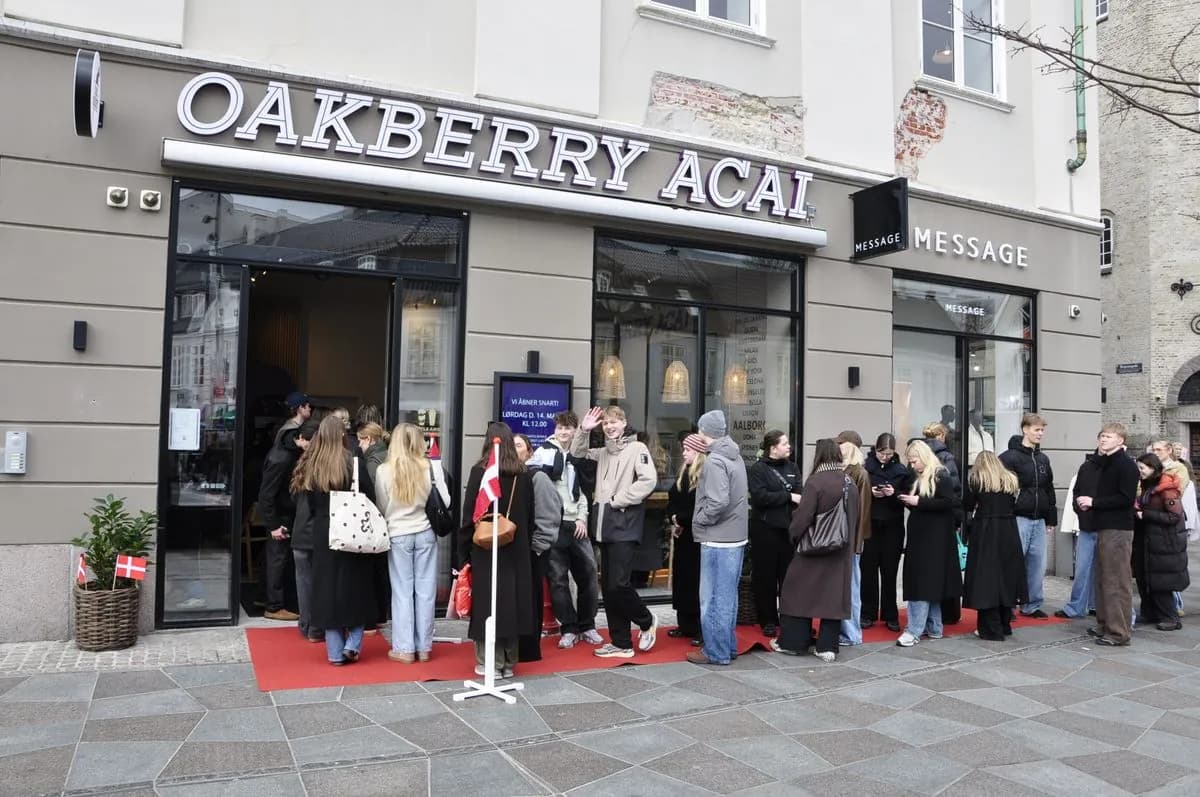 OAKBERRY-butikken Aalborg set udefra